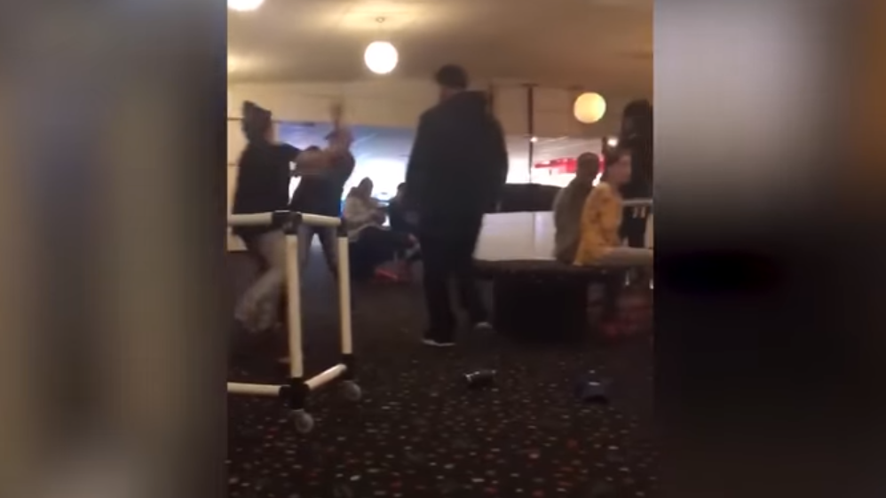 Couple Disputes Account After Viral Video Shows Them Punch Kick Woman At Skate City Krdo - star city skate center brawl