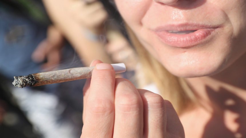 smoking joint cannabis