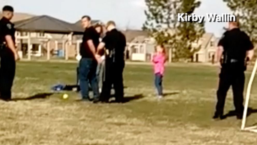 Matt Mooney, 33, says he was handcuffed in front of his 6-year-old daughter for allegedly not respecting social distancing rules at a Brighton, Colo., park. Police later apologized for the incident.