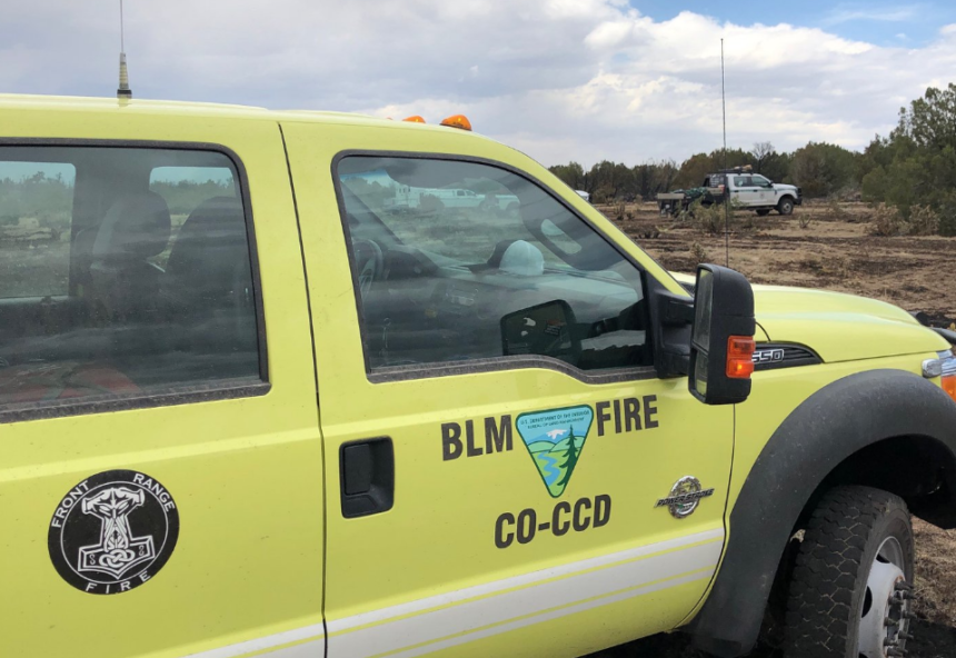 bureau of land management truck fire