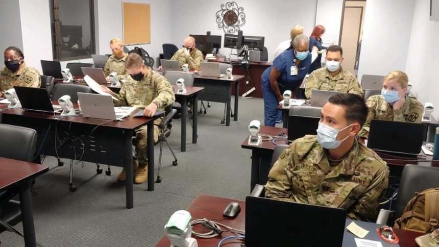 Soldiers from UAMTF 627 integrate to support San Antonio Local Hospitals during COVID-19