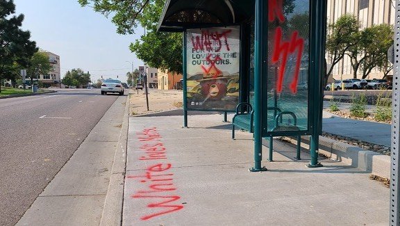 Graffiti in downtown Colorado Springs, picture credit: Luis Valencia Jr.