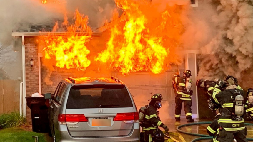 house fire blaze castle rock