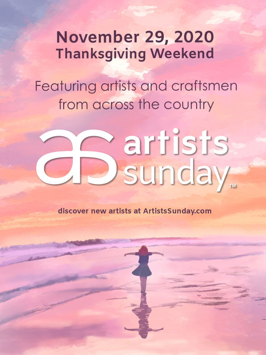 webversion_Artists_Sunday_Poster_pink_purple_sunset_seaside_girl_1200x1600