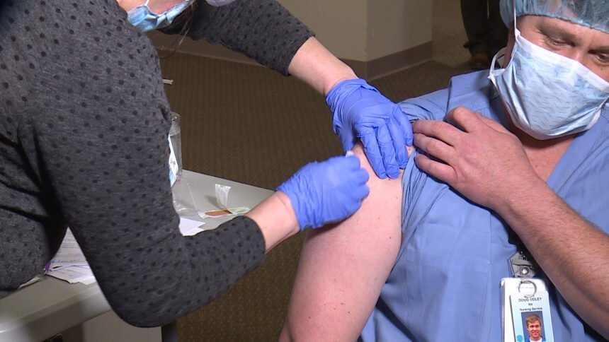 Doug Ooley gets vaccine