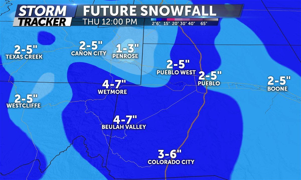 Snow stacking up tonight in Colorado KRDO