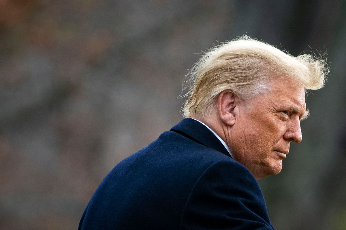 WASHINGTON, DC - DECEMBER 12: U.S. President Donald Trump departs on the South Lawn of the White House, on December 12, 2020 in Washington, DC. Trump is traveling to the Army versus Navy Football Game at the United States Military Academy in West Point, NY. (Photo by Al Drago/Getty Images)