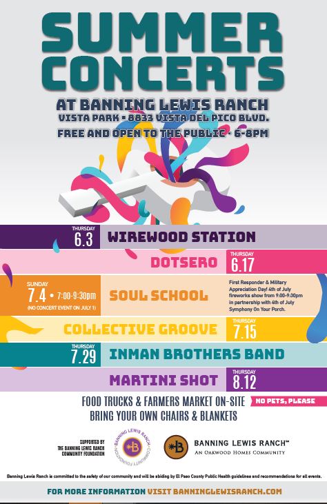 Banning Lewis Ranch relaunches summer concert series Thursday | KRDO