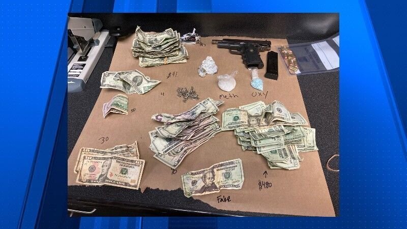 <i>Portland Police Bureau</i><br/>Portland police say a large amount of drugs and money were seized while officers were conducting a welfare check on a vehicle on Tuesday.