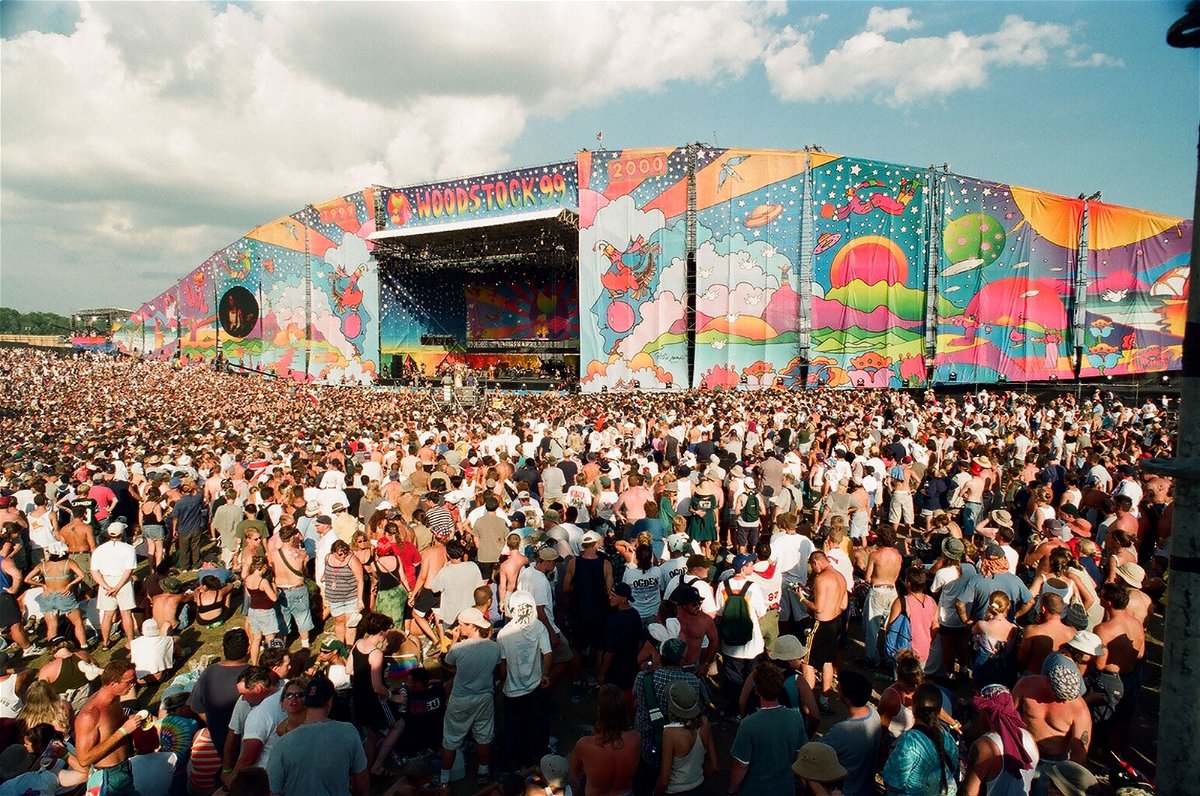 <i>Catherine Lash/Courtesy HBO</i><br/>A shot of Woodstock '99 as seen in the documentary 'Woodstock 99: Peace