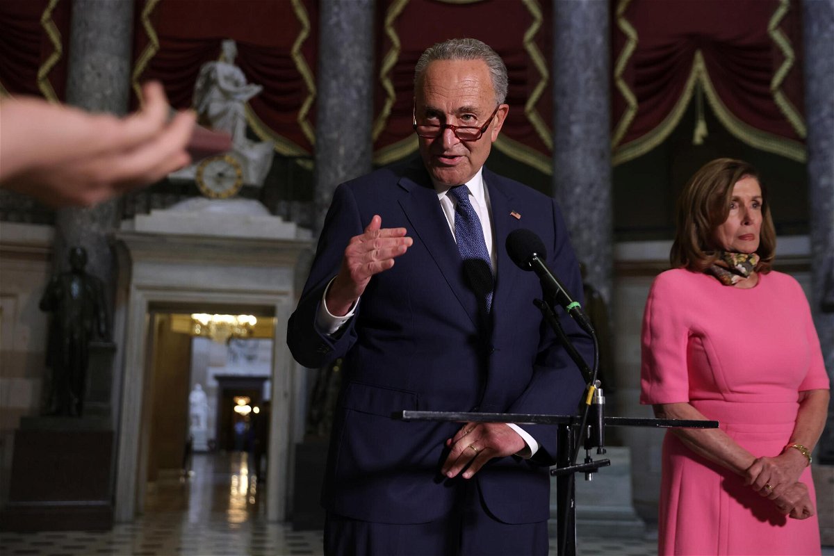 <i>Alex Wong/Getty Images</i><br/>U.S. Speaker of the House Rep. Nancy Pelosi (D-CA) and Senate Majority Leader Sen. Chuck Schumer (D-NY) will be tested as they reckon with deep schisms in their ranks.