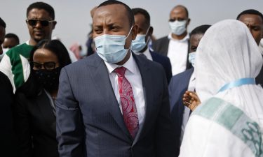 Ethiopian Prime Minister Abiy Ahmed campaigns in Jimma on June 16.