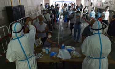 The Delta variant is challenging China's zero Covid strategy. Citizens line up at a Covid-19 testing site in Yuhuatai district of Nanjing