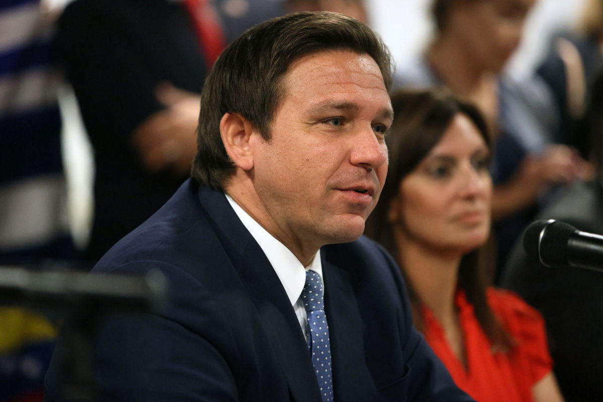 <i>Joe Raedle/Getty Image</i><br/>Florida Gov. Ron DeSantis signed an executive order last week banning school districts from mandating masks.