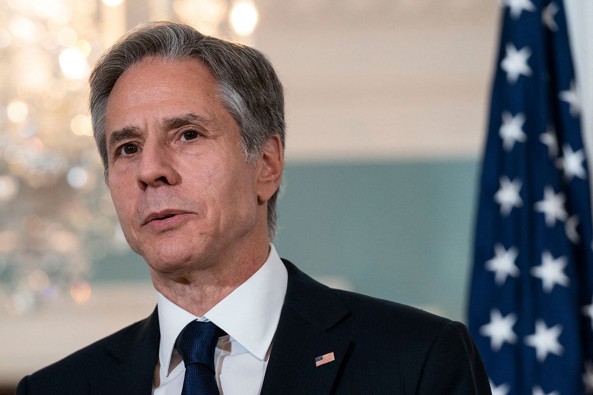 <i>Ken Cedeno/Pool/AFP/Getty Images</i><br/>US Secretary of State Antony Blinken is seen here at the State Department in Washington