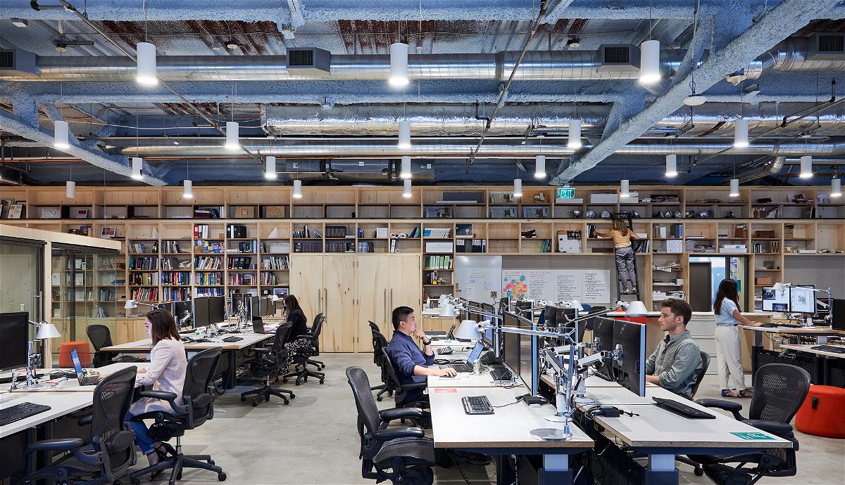<i>Courtesy Perkins&Will</i><br/>Workers at the Minneapolis offices of architecture and interior design firm Perkins&Will don't have assigned desks.