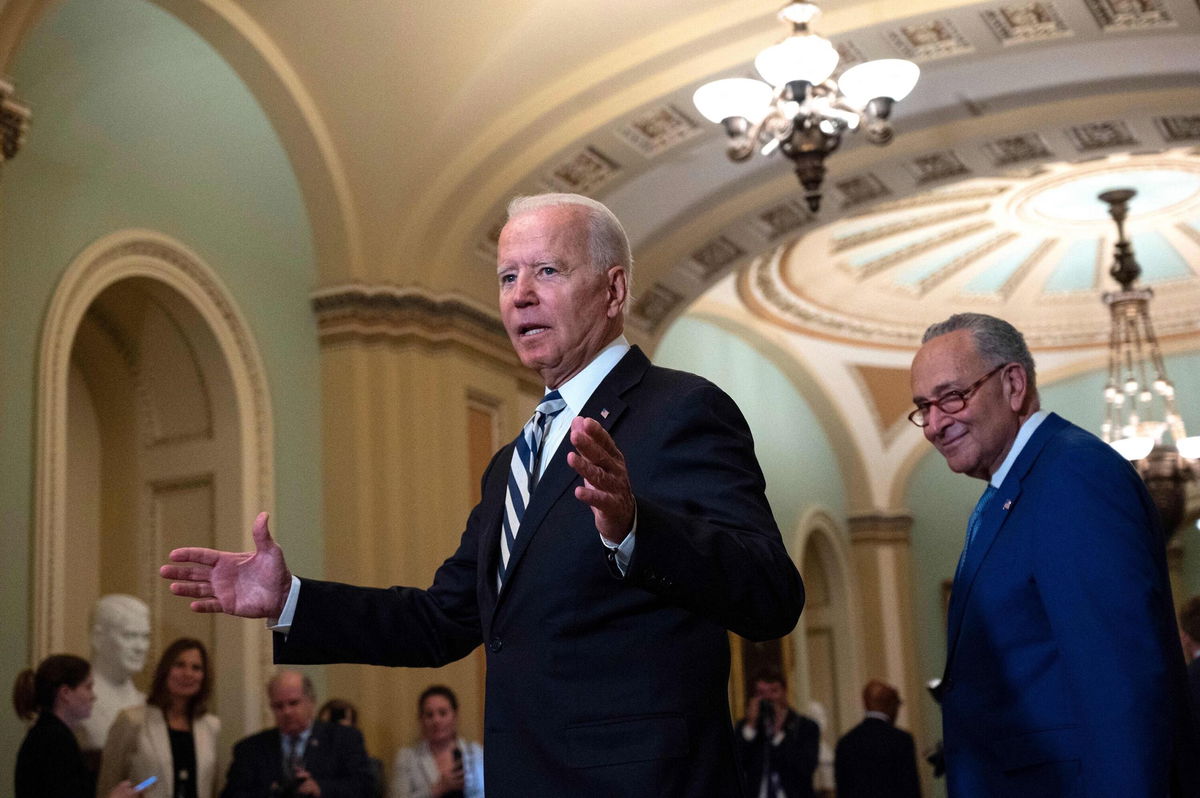 <i>Andre Caballero-Reynolds/AFP/Getty Images</i><br/>US President Joe Biden