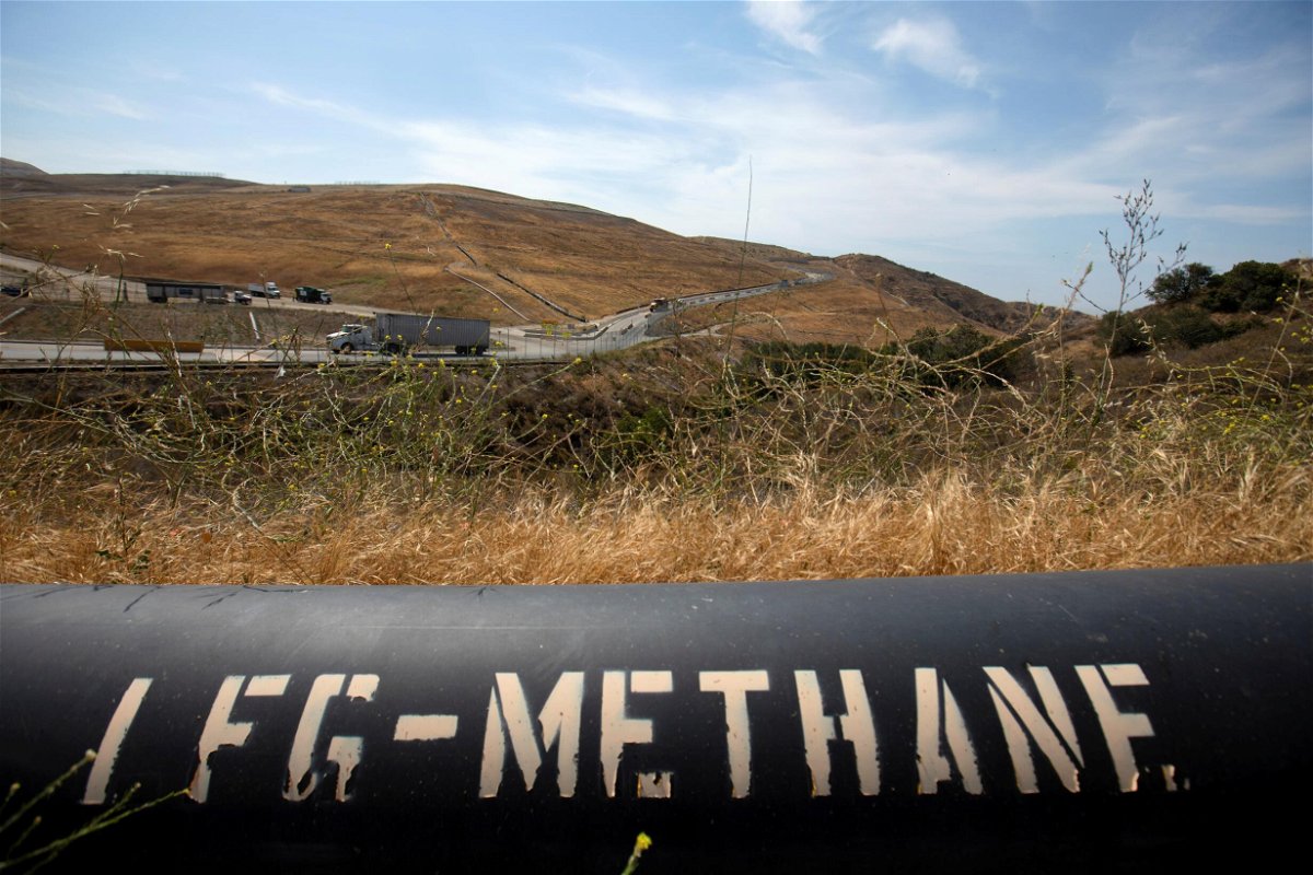 <i>Mike Blake/Reuters</i><br/>The United States and European Union will announce on Friday a global pledge to reduce emissions of methane. Pictured is a pipeline that moves methane gas from the Frank R. Bowerman landfill to a power plant in Irvine