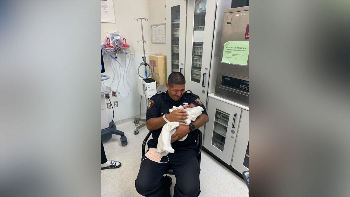 <i>Hudson County Prosecutor's Office</i><br/>Jersey City Officer Eduardo Matute caught a 1-month-old baby dropped from a 2nd floor balcony on September 18