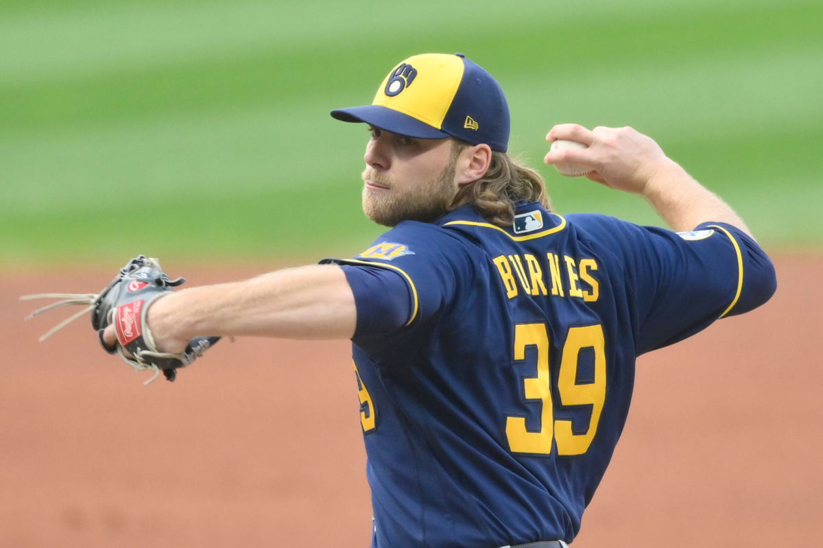 Brewers' Corbin Burnes, Josh Hader combine for MLB record 9th no