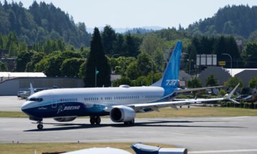 Boeing's quarterly results released Wednesday show the company is still facing a host of problems. Pictured is a Boeing 737 MAX preparing to take off on June 18