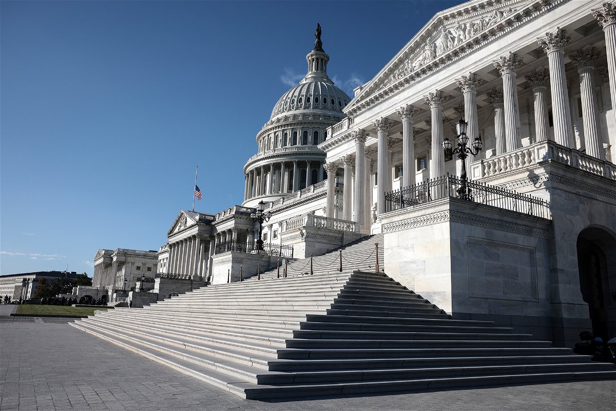 <i>Anna Moneymaker/Getty Images</i><br/>The U.S. Capitol Building is seen on October 22