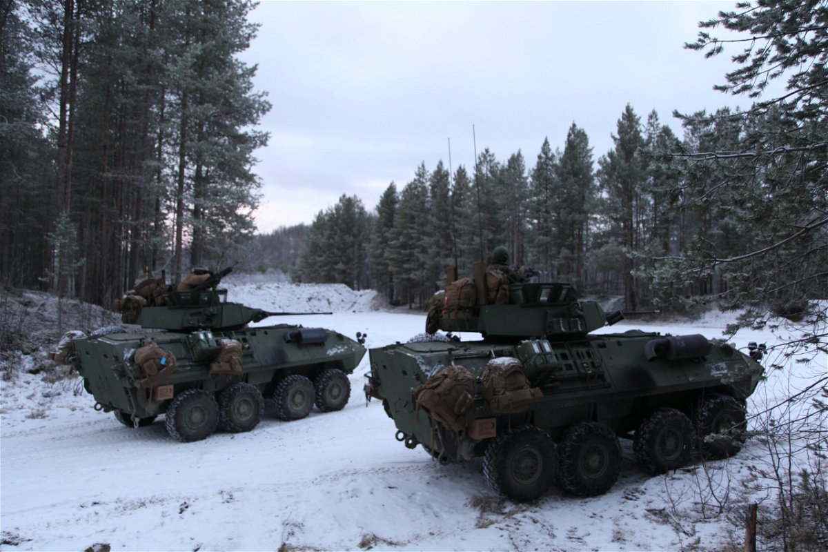 <i>Ghazi Balkiz/CNN</i><br/>US Marines take part in an exercise with Norwegian troops in subzero temperatures above the Arctic Circle.