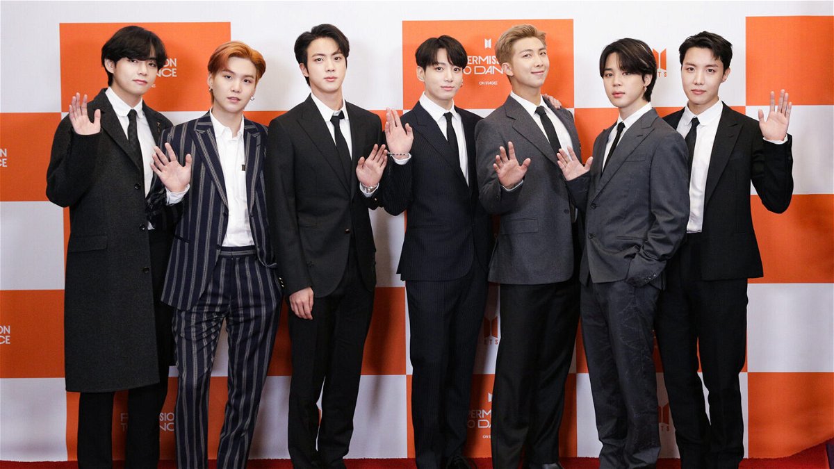 <i>Courtesy of BIGHIT MUSIC</i><br/>The singing group BTS poses for a photo. BTS made a triumphant return to Los Angeles over the weekend and kicked off its 