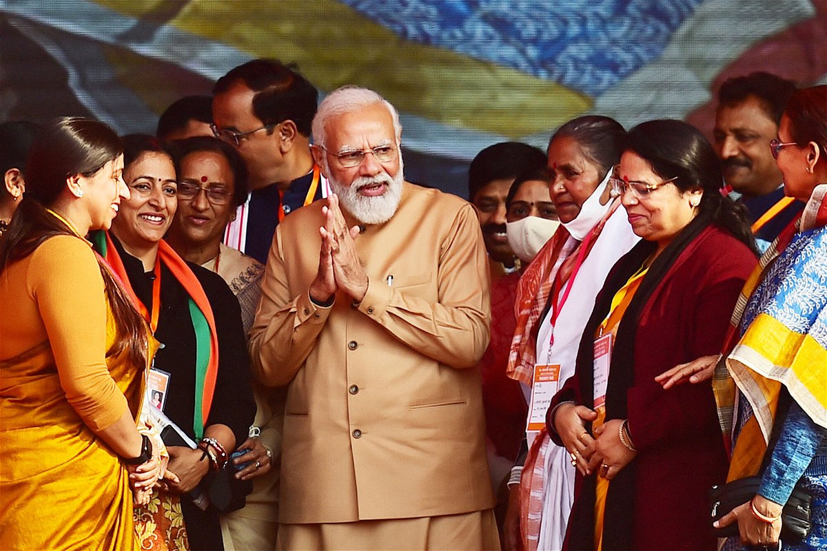 <i>Sanjay Kanojia/AFP/Getty Images</i><br/>India's Prime Minister Narendra Modi attends an event in Allahabad
