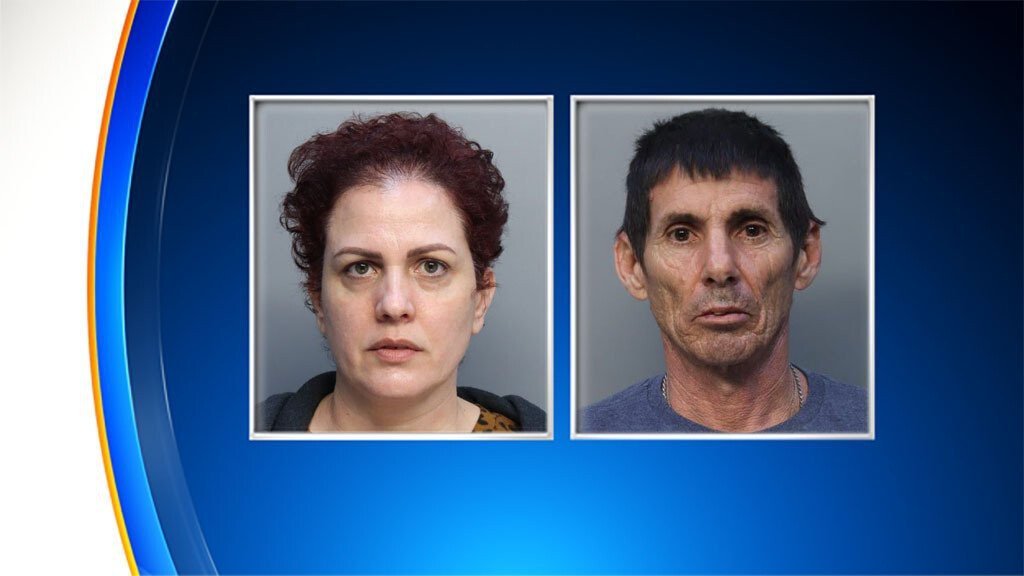 <i>Miami-Dade Corrections/WFOR</i><br/>A Miami couple is accused of stealing $2.5 million from a Stock Island fish house and multiple commercial fishermen.