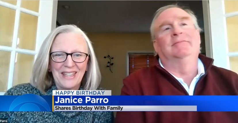 <i>WBBM</i><br/>Janice and Tom Parro share the same birthday
