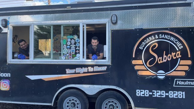 <i>WLOS</i><br/>Sabora food truck in Asheville is the brain child of Tim Burchfield Macario Jimenez