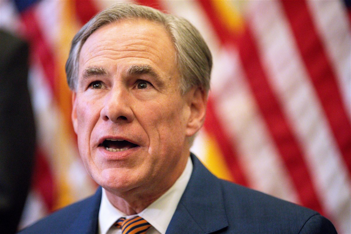<i>FILE/Montinique Monroe/Getty Images</i><br/>Texas Republican Gov. Greg Abbott sued President Joe Biden and other members of the administration on Tuesday over the requirement that members of the National Guard be vaccinated against Covid-19.