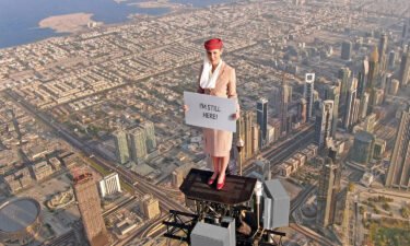 Emirates is soaring up and around the Burj Khalifa for another edition of its viral ad campaign