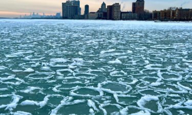 Ice formations in Lake Michigan in Chicago taken by Sharan Banagiri. He told CNN these photo were taken at Loyola Beach at Rogers Park