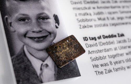 Deddie Zak was eight when he was killed at Sobibor. His identity tag was one of four excavated at the site.