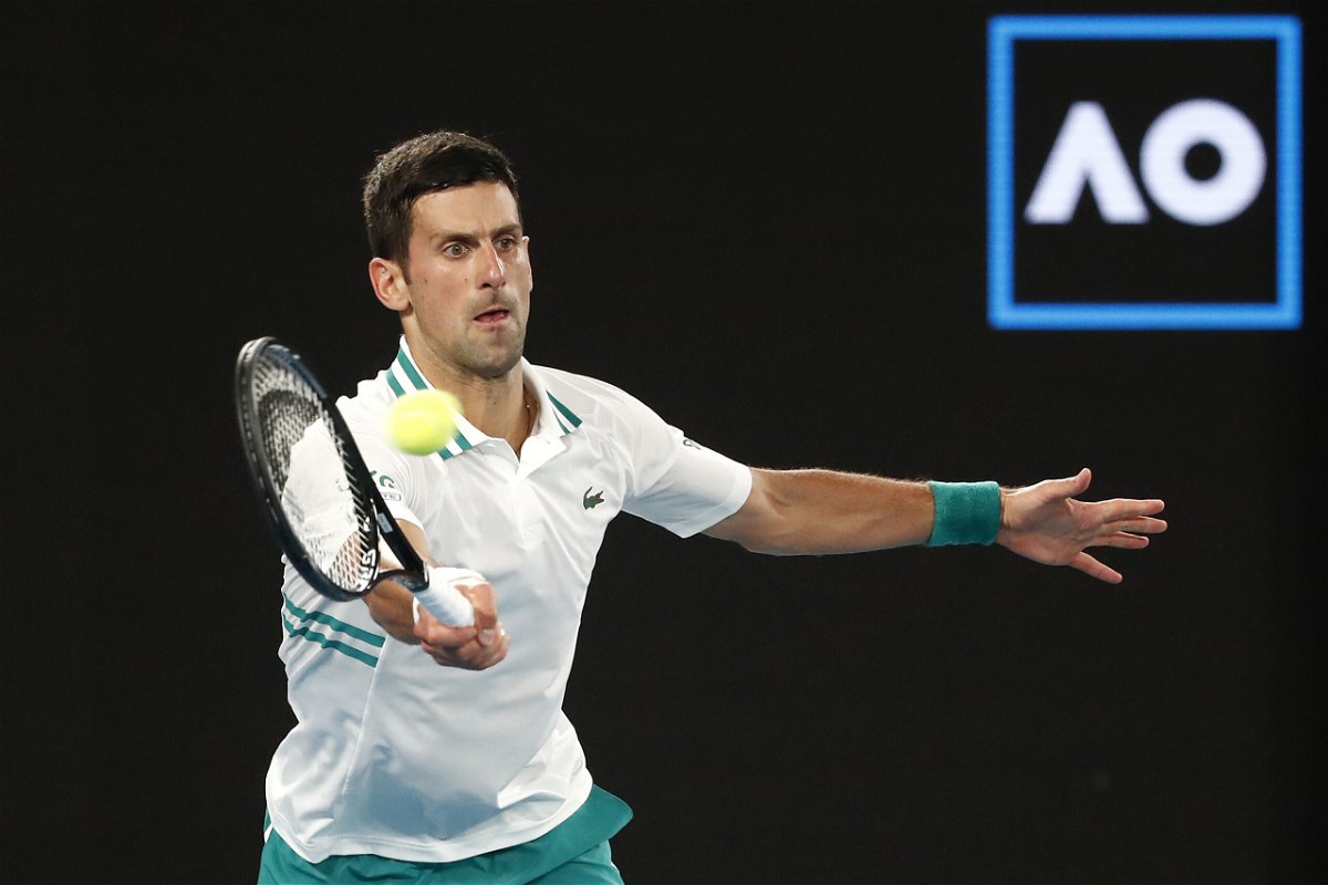 <i>Daniel Pockett/Getty Images AsiaPac/Getty Images</i><br/>Novak Djokovic's Australian visa is revoked again.  Djokovic is seen here in February 2021 in Melbourne