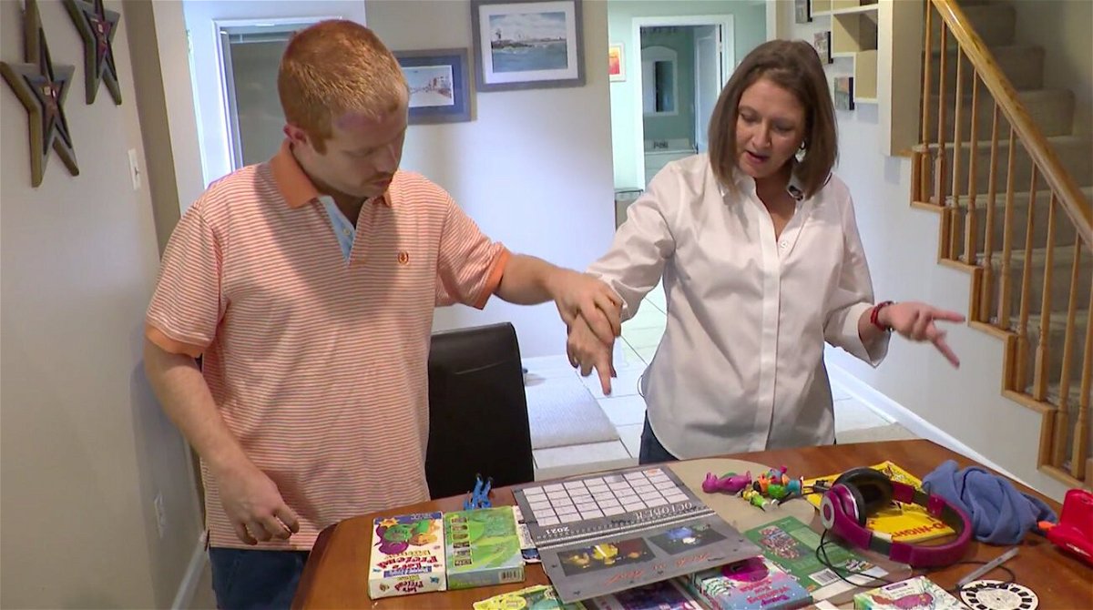 <i>WJZ</i><br/>Ian Wright (left) was born severely autistic. His mom Michelle Wright said medical cannabis changed Ian and his family's life.