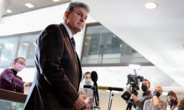 Sen. Joe Manchin (D-WV) speaks to reporters outside of his office on Capitol Hill on January 4