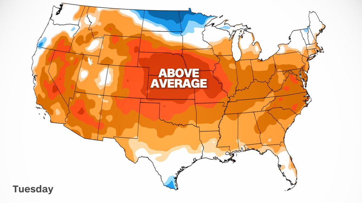 <i>CNN Weather</i><br/>The first day of meteorological spring on Tuesday will feel above average for many across the nation.