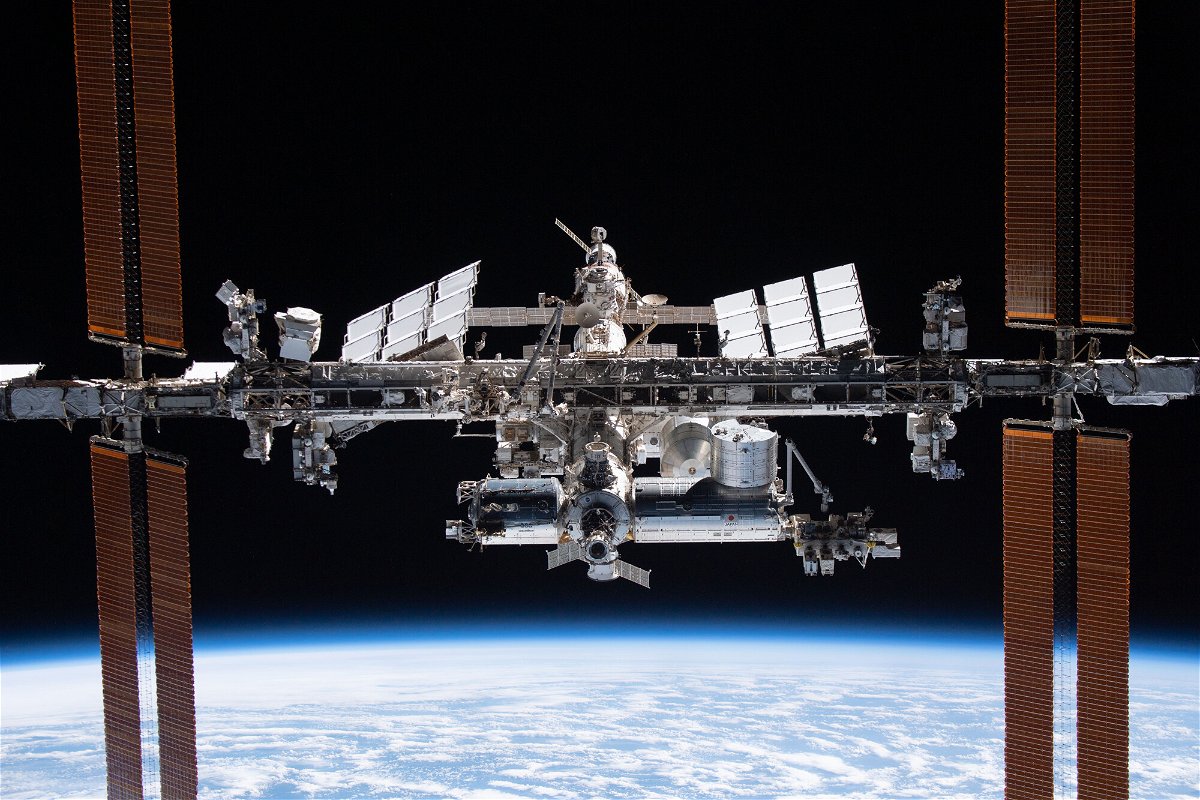 <i>NASA</i><br/>The International Space Station is pictured from the SpaceX Crew Dragon Endeavour during a fly around of the orbiting lab that took place following its undocking from the Harmony module's space-facing port on Nov. 8