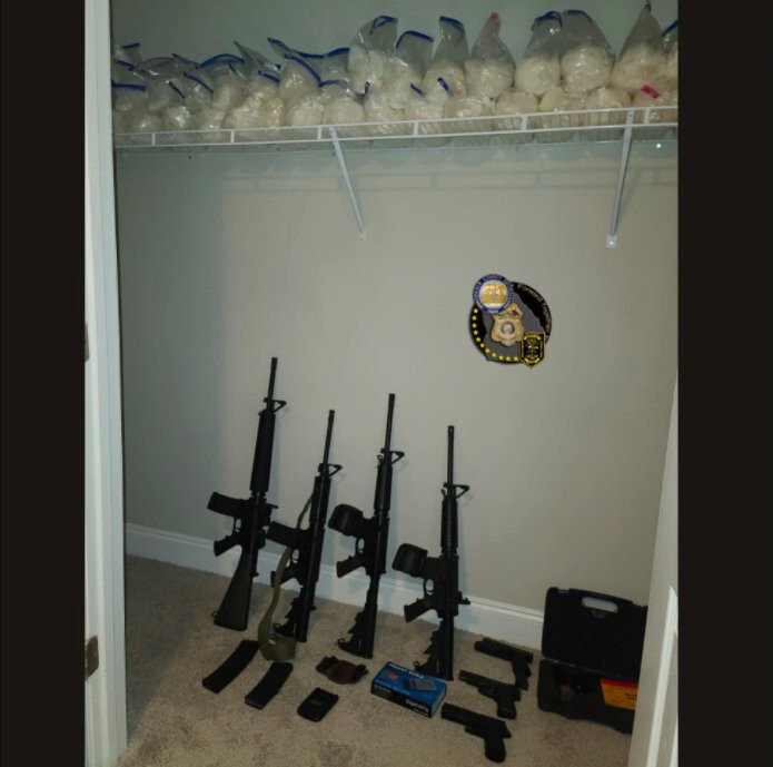 <i>Dekalb County Police Department</i><br/>Firearms confiscated during DeKalb County Police Department drug bust.