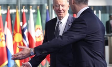 President Joe Biden announced a new initiative meant to deprive Russian President Vladimir Putin of European energy profits that Biden says are used to fuel Russia's war in Ukraine.