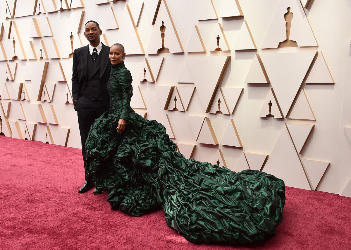<i>Jordan Strauss/Invision/AP</i><br/>Will Smith and Jada Pinkett Smith arriving at Sunday's Oscars.