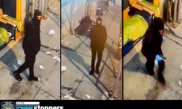 The NYPD released photos of the person they believed targeted homeless men in two shootings March 12.