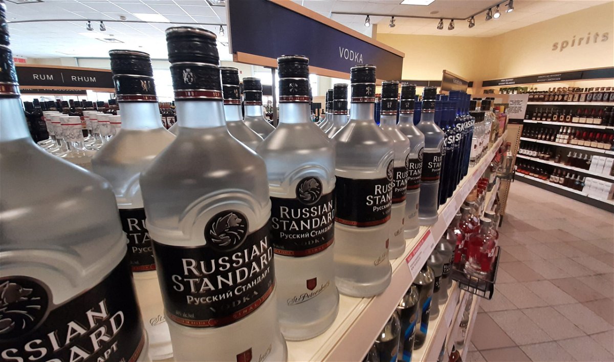 Liquor stores and supermarkets ditch Russian vodka