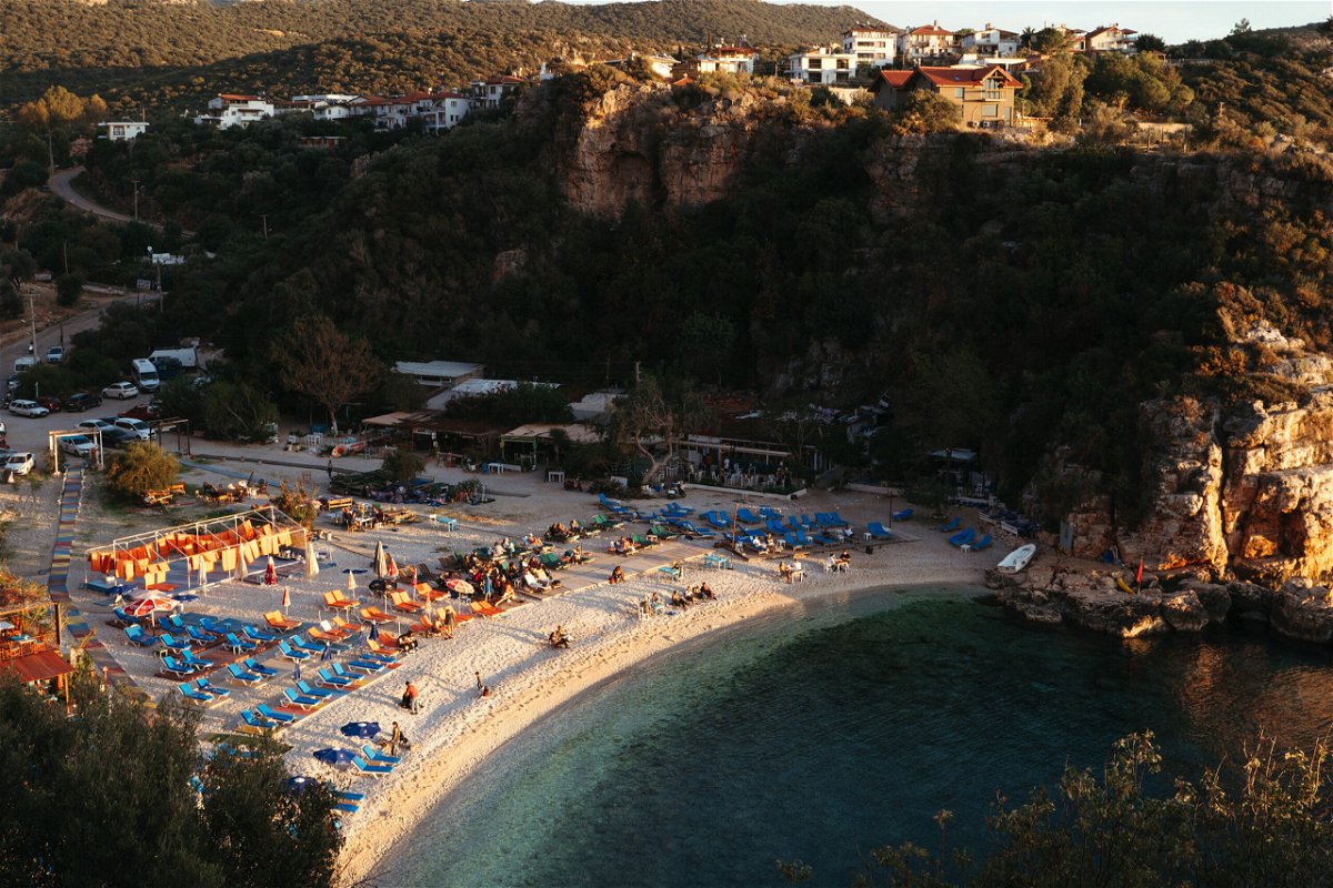 Beautiful Mediterranean Sea In Turkey Stock Photo - Download Image