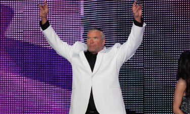 Scott Hall speaks during the WWE Hall of Fame Induction at the Smoothie King Center in New Orleans on April 5