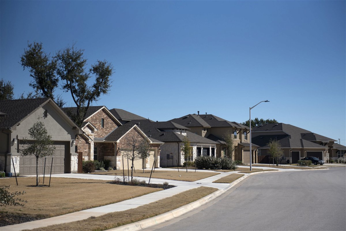<i>Callaghan O'Hare/Bloomberg/Getty Images</i><br/>Homes stand in Cedar Park