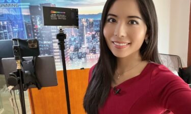 Selina Wang broadcasts from a hotel in Kunming